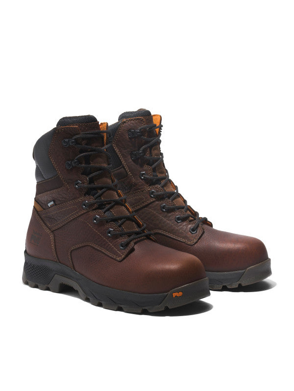 Timberland Pro Men's Titan Ev 8" Comp Toe WP Work Boot - Brown - TB0A5U4Y214