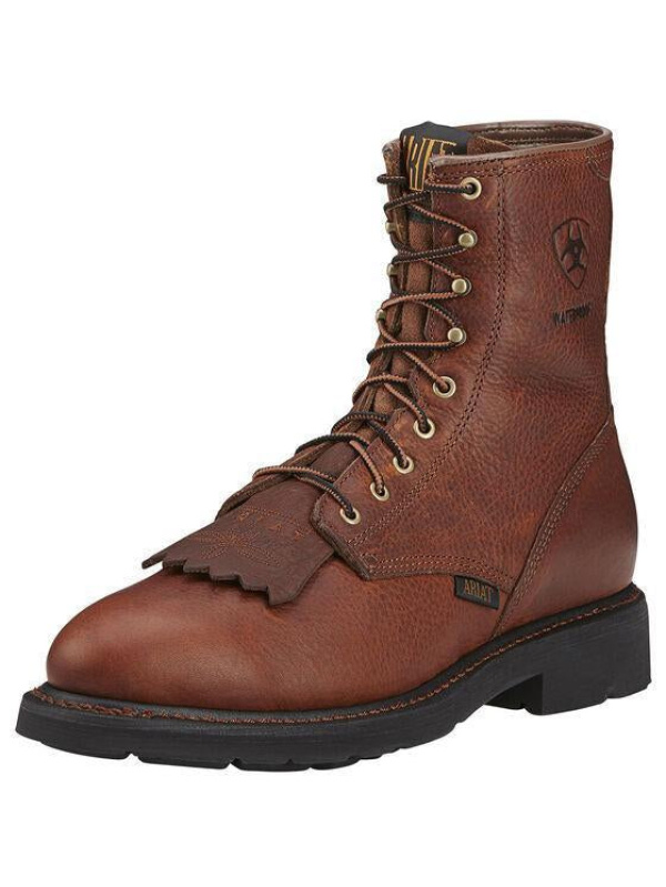 Ariat Men's Cascade 8" Soft Toe WP Western Work Boot - Sunshine - 10002397