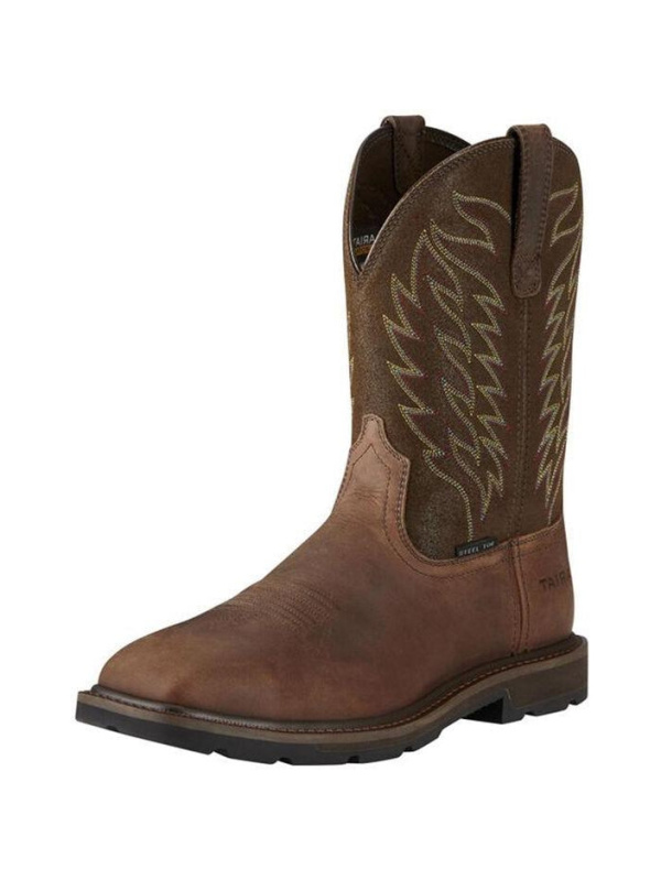 Ariat Men's Groundbreaker 10" Square Steel Toe Western Work Boot - 10021108