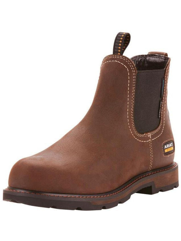 Ariat Men's Groundbreaker Chelsea 6" Steel Toe WP Work Boot - 10024983