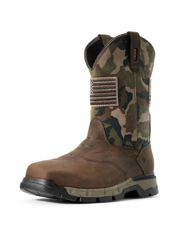 Ariat Men's Rebar Flex Patriot 10" Comp Toe Western Work Boot - 10029518