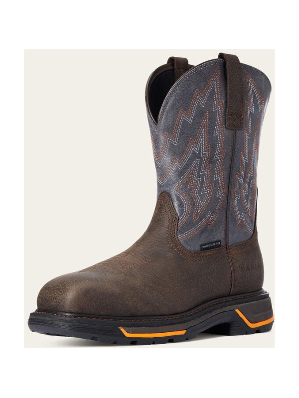 Ariat Men's Big Rig Composite Toe Western Work Boot -Coffee- 10033966