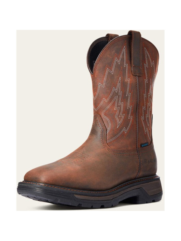 Ariat Men's Big Rig Soft Toe WP Western Work Boot - Brown - 10033991