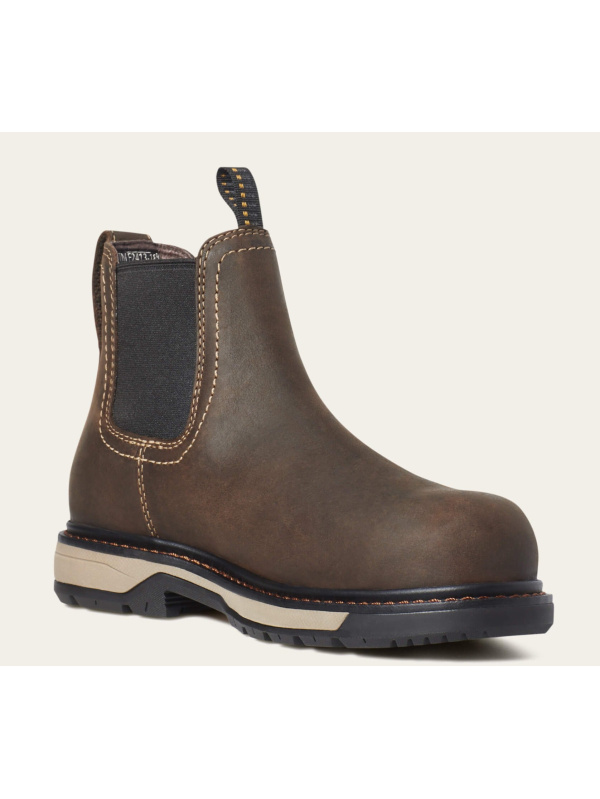 Ariat Women's Riveter Chelsea Comp Toe CSA WP PR Work Boot - Brown - 10035772