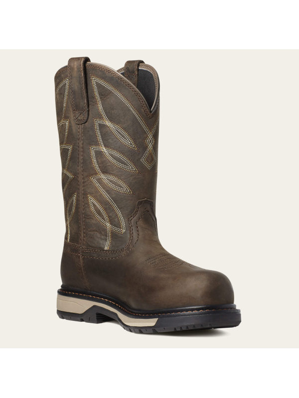 Ariat Women's Riveter Pull-On Comp Toe CSA WP PR Work Boot - Brown - 10035774