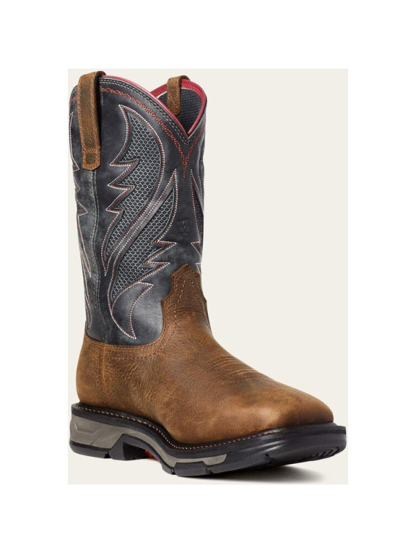 Ariat Men's WorkHog Xt VenTek Soft Toe Western Work Boot -Brown- 10035984