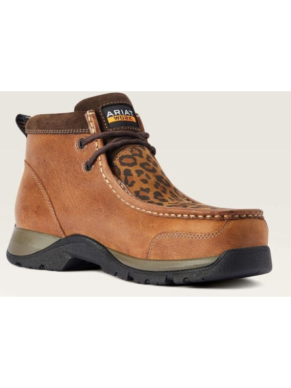 Ariat Women's Edge Lte Moc CT Slip Resistant Work Boot - Brown - 10042485