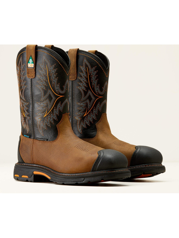 Ariat Men's WorkHog XTR 11" Comp Toe WP CSA PR Western Work Boot- 10042491