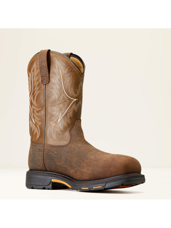 Ariat Men's WorkHog CSA CT Waterproof Ins Western Work Boot -Brown- 10042552