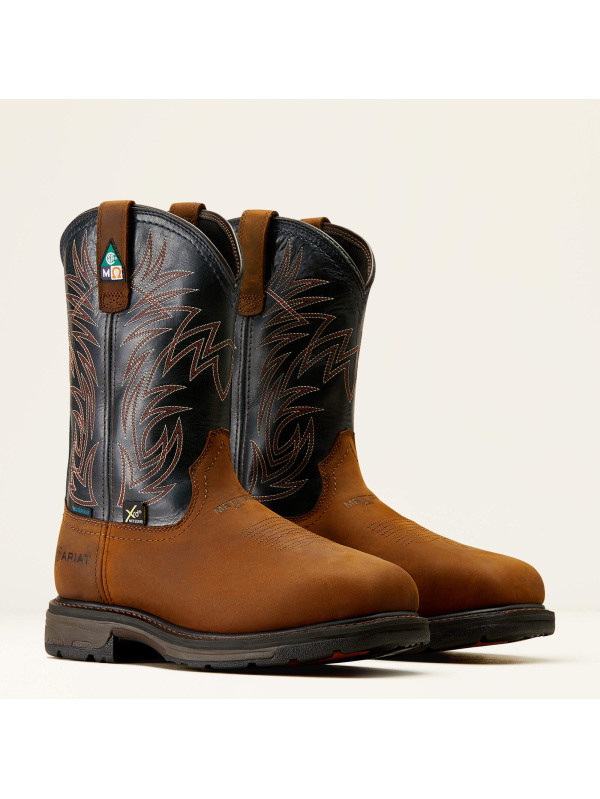 Ariat Men's WorkHog 11" Comp Toe WP MG CSA PR Western Work Boot- 10042553