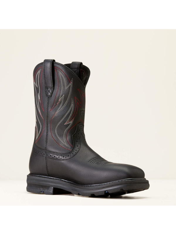 Ariat Men's Sierra Shock Shield Steel Toe Western Work Boot -Black- 10046929