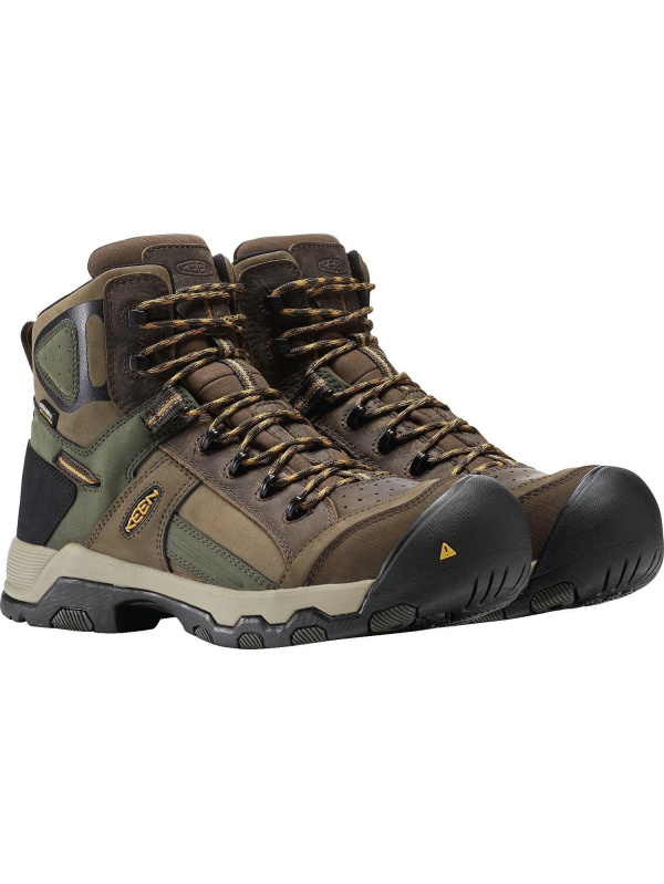 Keen Utility Men's Davenport 6" Mid Comp Toe WP Work Boot - Brown - 1016962