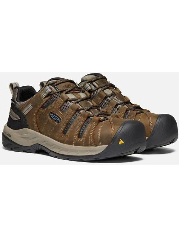 Keen Utility Men's Flint II Steel Toe WP Work Shoe - Brown - 1023236
