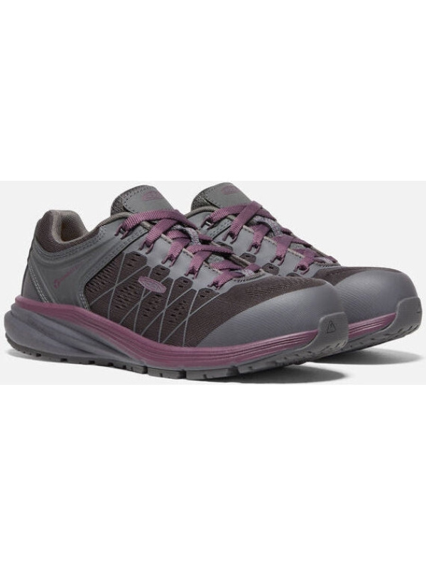 Keen Utility Women's Vista Energy Fiber Toe Work Shoe -Prune Purple- 1026985