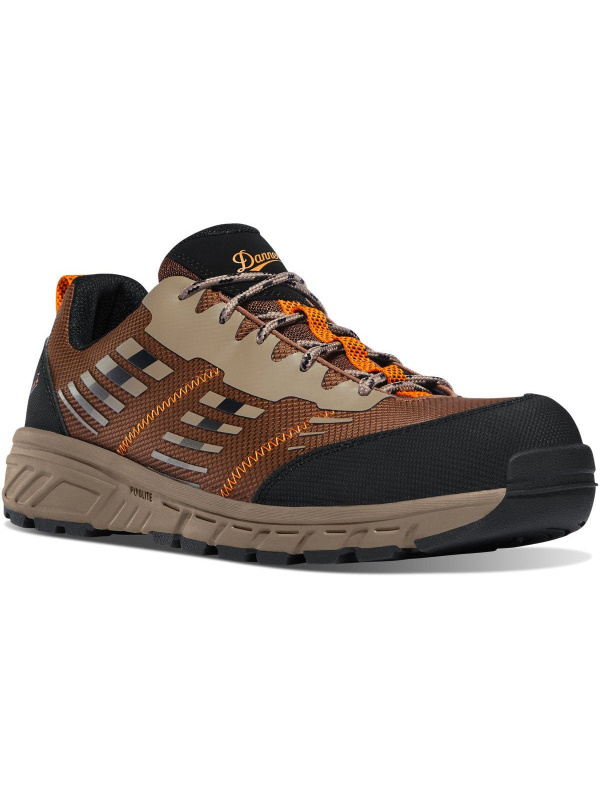 Danner Men's Run Time 3" CT Slip Resistant Work Boot -Brown- 12371