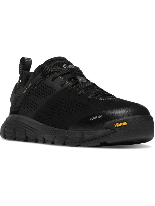Danner Women's Lead Time 3" Comp Toe Lace Up Work Boot -Black- 12402