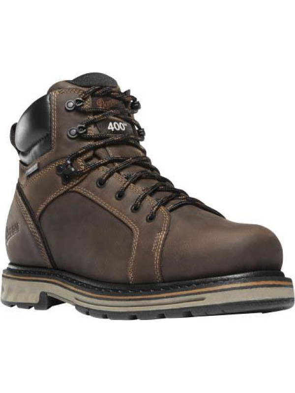 Danner Men's Steel Yard 6" Steel Toe WP Work Boot - Brown - 12531