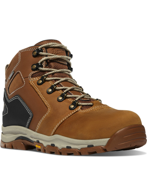 Danner Men's Vicious 4.5" Comp Toe WP Slip Resist Work Boot -Tan- 13886