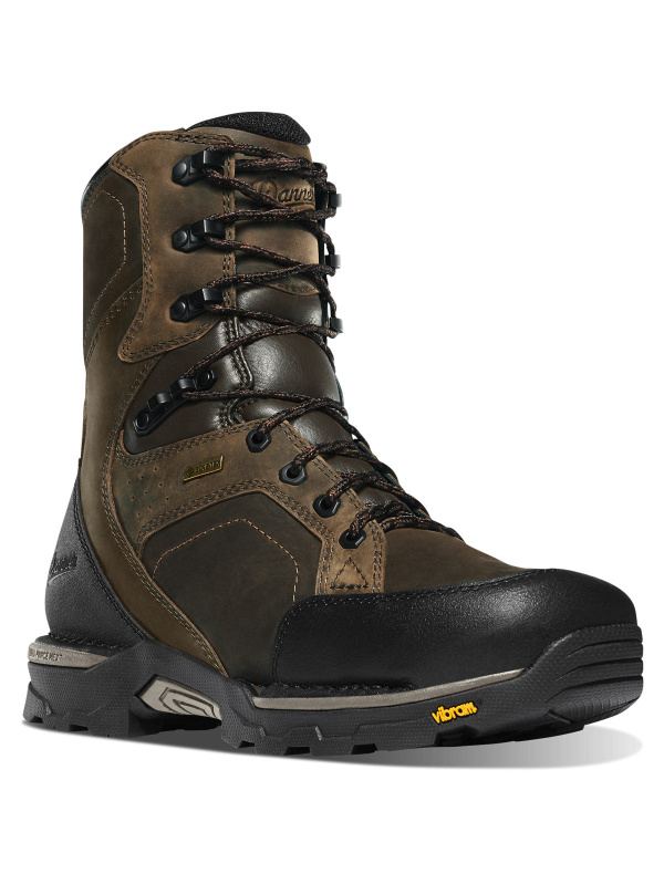 Danner Men's Crucial 8" Plain Toe Waterproof Work Boot- Brown - 15862