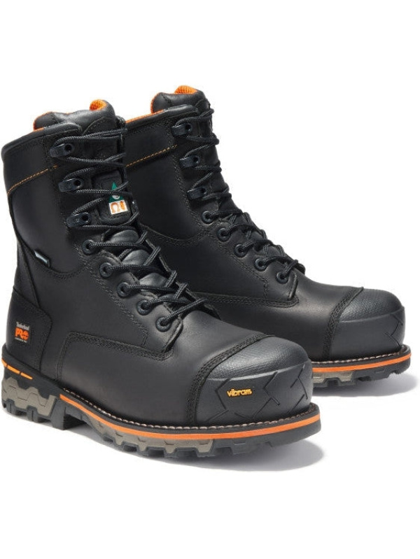 Timberland Pro Men's Boondock 8" Comp Toe WP Work Boot -Black- TB189645001