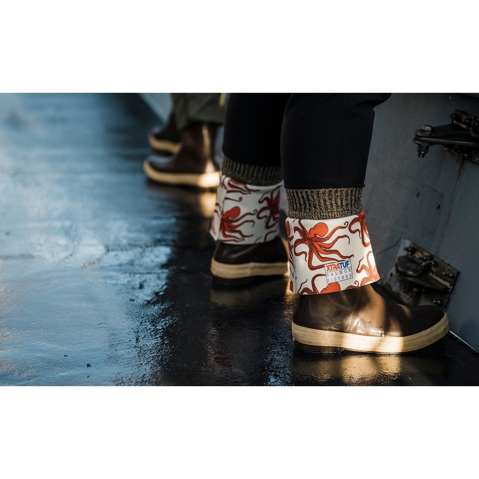 Xtratuf Women's 15" Salman Sisters Legacy WP Rubber Fisher Boot- Copper- 22490 - Image 9