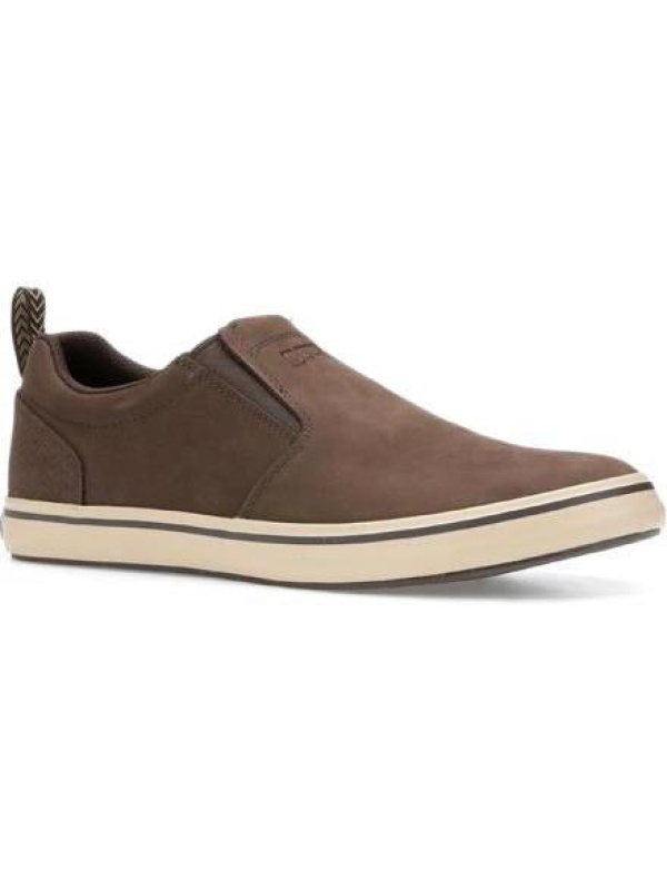 Xtratuf Men's Sharkbyte Leather Slip-On Outdoor Shoe- Chocolate- 22501