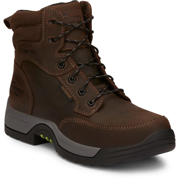 Chippewa Men's Fabricator 6" Composite Toe Work Boot - Brown - 31003