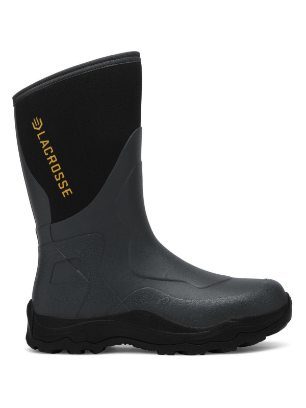 Lacrosse Men's Alpha Agility 12" WP Pull On Field Work Boot -Black- 336881