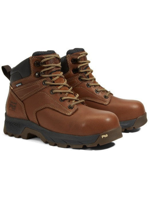 Timberland Pro Women's Titan EV 6" Comp Toe WP Work Boot- Brown- TB1A5P1A214