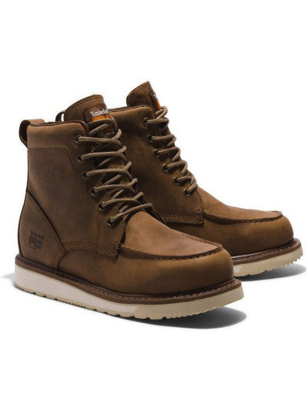 Timberland Pro Men's Wedge 6" Soft Toe Work Boot - Brown - TB1A5SXH214