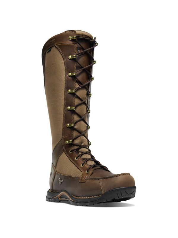 Danner Men's Sharptail 17" Side Zip Snake Hunt Boot -Brown- 45041