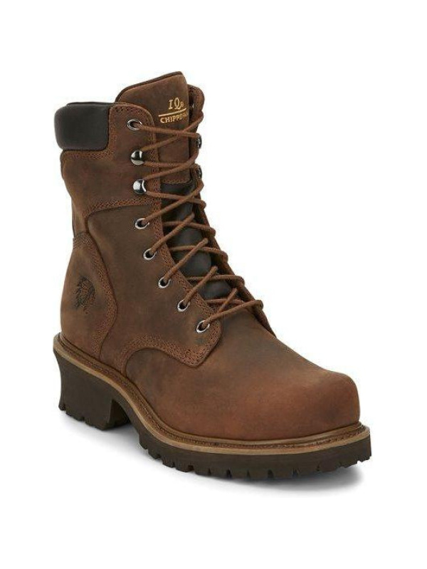 Chippewa Men's Hador 8" Steel Toe Logger Work Boot - 55026