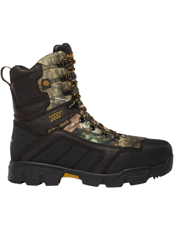 Lacrosse Men's Cold Snap 9" Plain Toe WP 2000G Hunt Boot Mossy Oak 566712