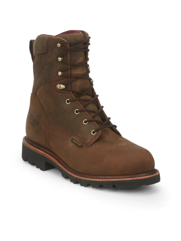 Chippewa Men's 8" Steel Toe 400G Ins WP Work Boot - Brown - 59330