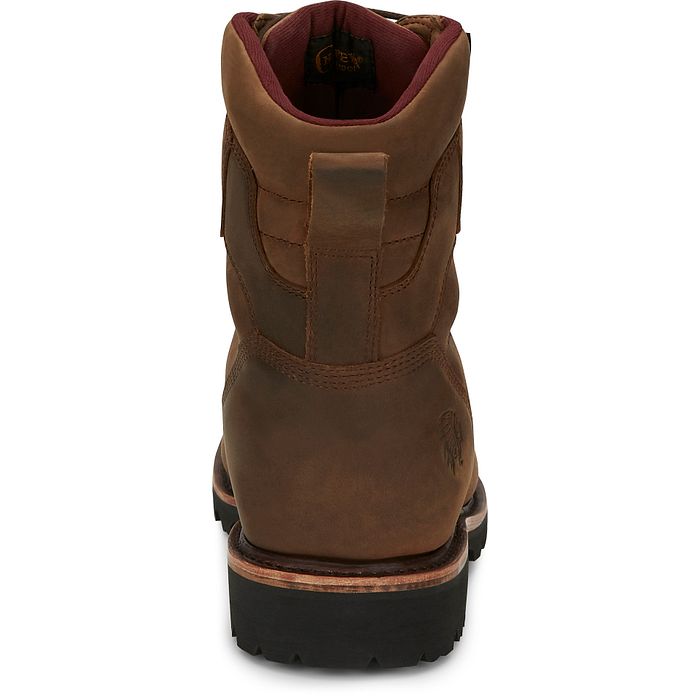 Chippewa Men's Super Dna 8" WP Lace Up Work Boot - Brown - 59416 - Image 5