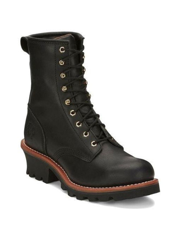 Chippewa Men's Baldor 8" Steel Toe Logger Work Boot - Black - 73020