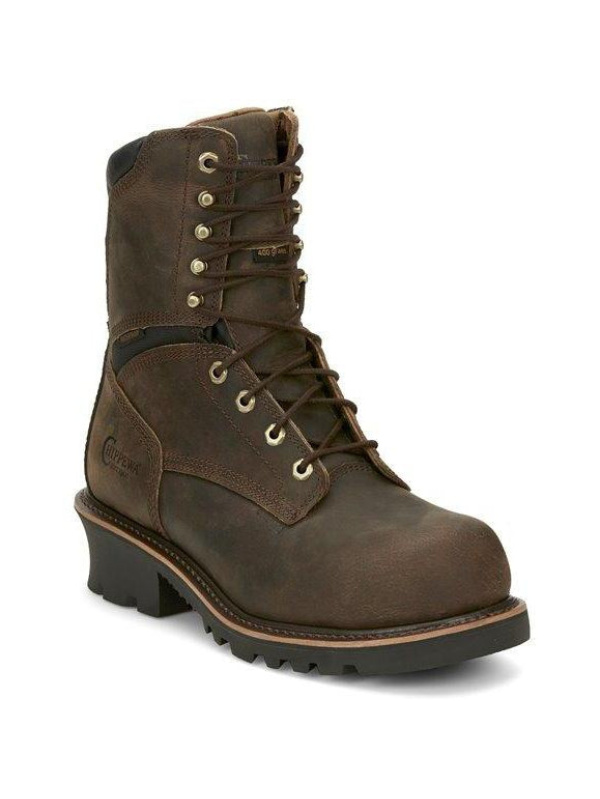 Chippewa Men's Sador 9" Comp Toe WP 400G Ins Logger Work Boot - 73233