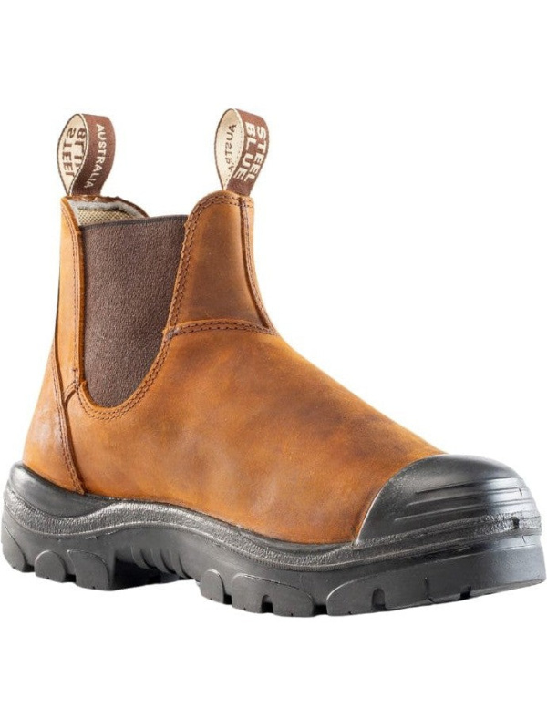 Steel Blue Men's Hobart PR Steel Toe Slip Resist Work Boot -Brown- 862903