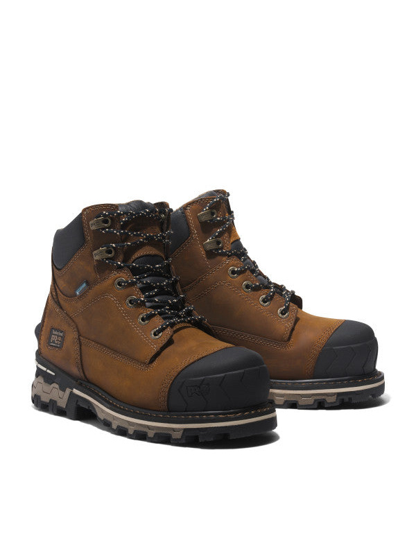 Timberland Pro Women's Boondock 6" Comp Toe WP Work Boot - Brown - TB0A5R9T214