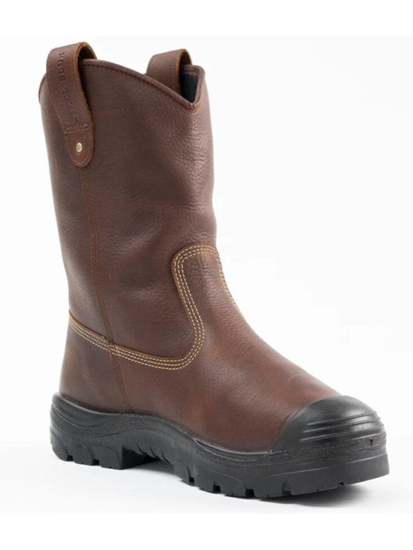 Steel Blue Men's Heeler Metguard Bump 10" WP Steel Toe Work Boot - Oak - 862905