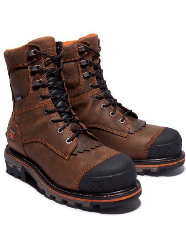 Timberland Pro Men's Boondock HD Comp Toe WP 400G Logger Work Boot - TB1A28SB214