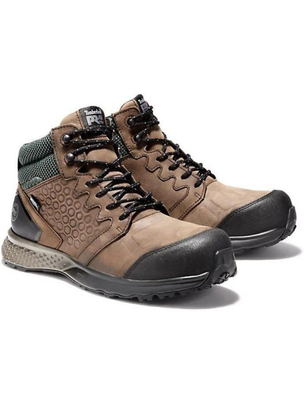 Timberland Pro Men's Reaxion Comp Toe WP Work Boot Brown TB1A1ZRC214