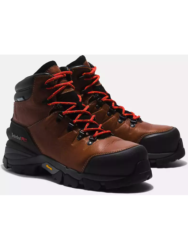 Timberland Pro Men's Heritage 6" Comp Toe WP Work Boot -Brown- TB0A5N4J214