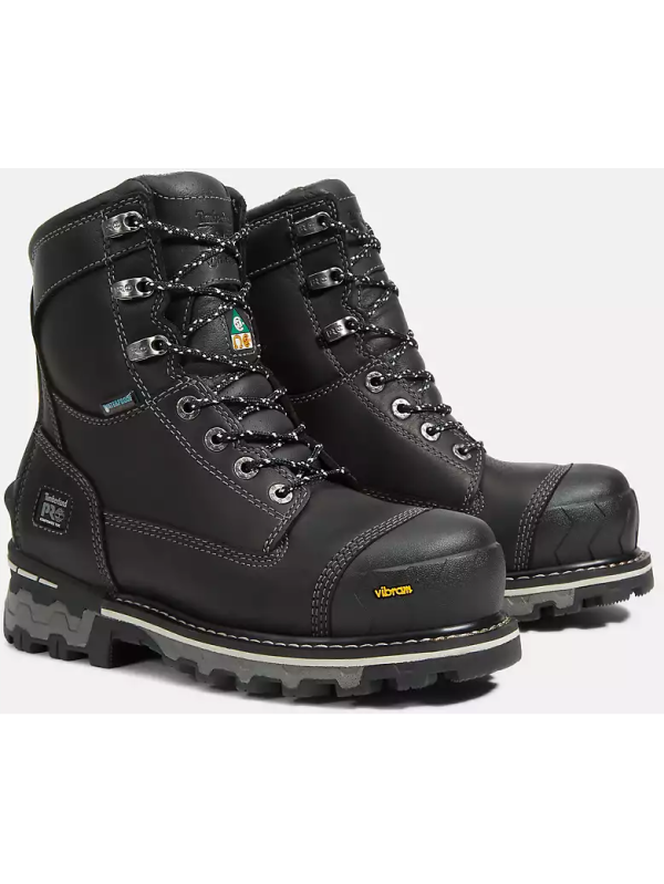 Timberland Pro Women's Boondock 8" Comp Toe WP Work Boot -Black- TB0A5R7K001