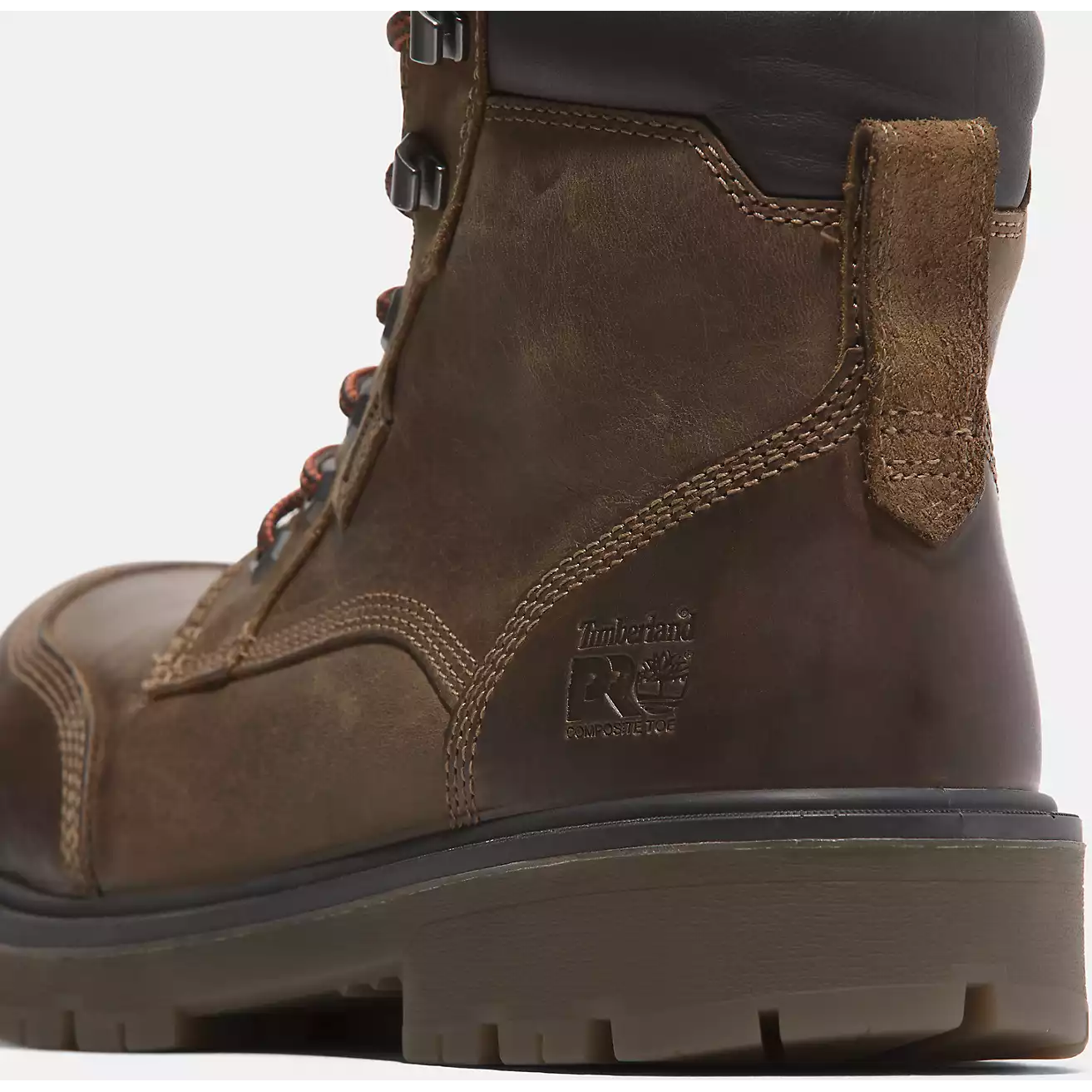 Timberland Pro Men's Whitman 6" Comp Toe WP Work Boot -Brown- TB0A677YW01 - Image 6