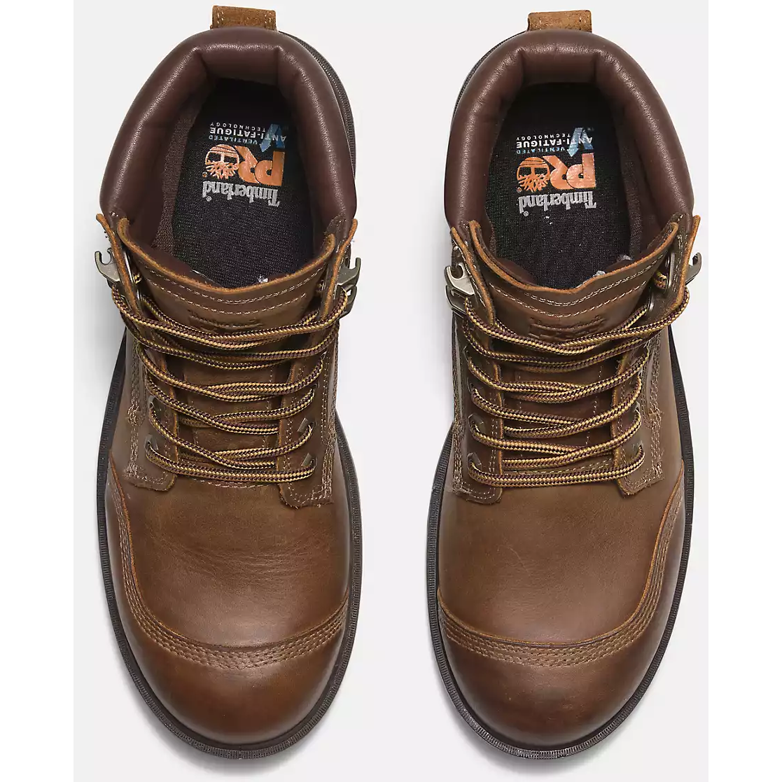 Timberland Pro Men's Whitman 6" Soft Toe WP Work Boot -Brown- TB0A678KEM4 - Image 4