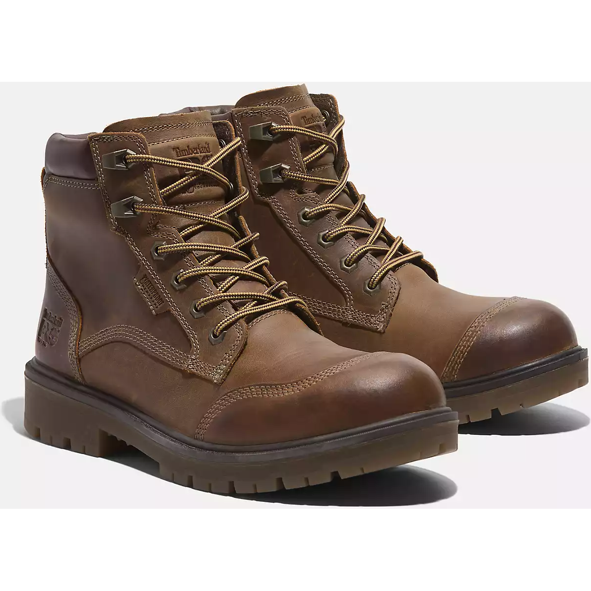 Timberland Pro Men's Whitman 6" Soft Toe WP Work Boot -Brown- TB0A678KEM4