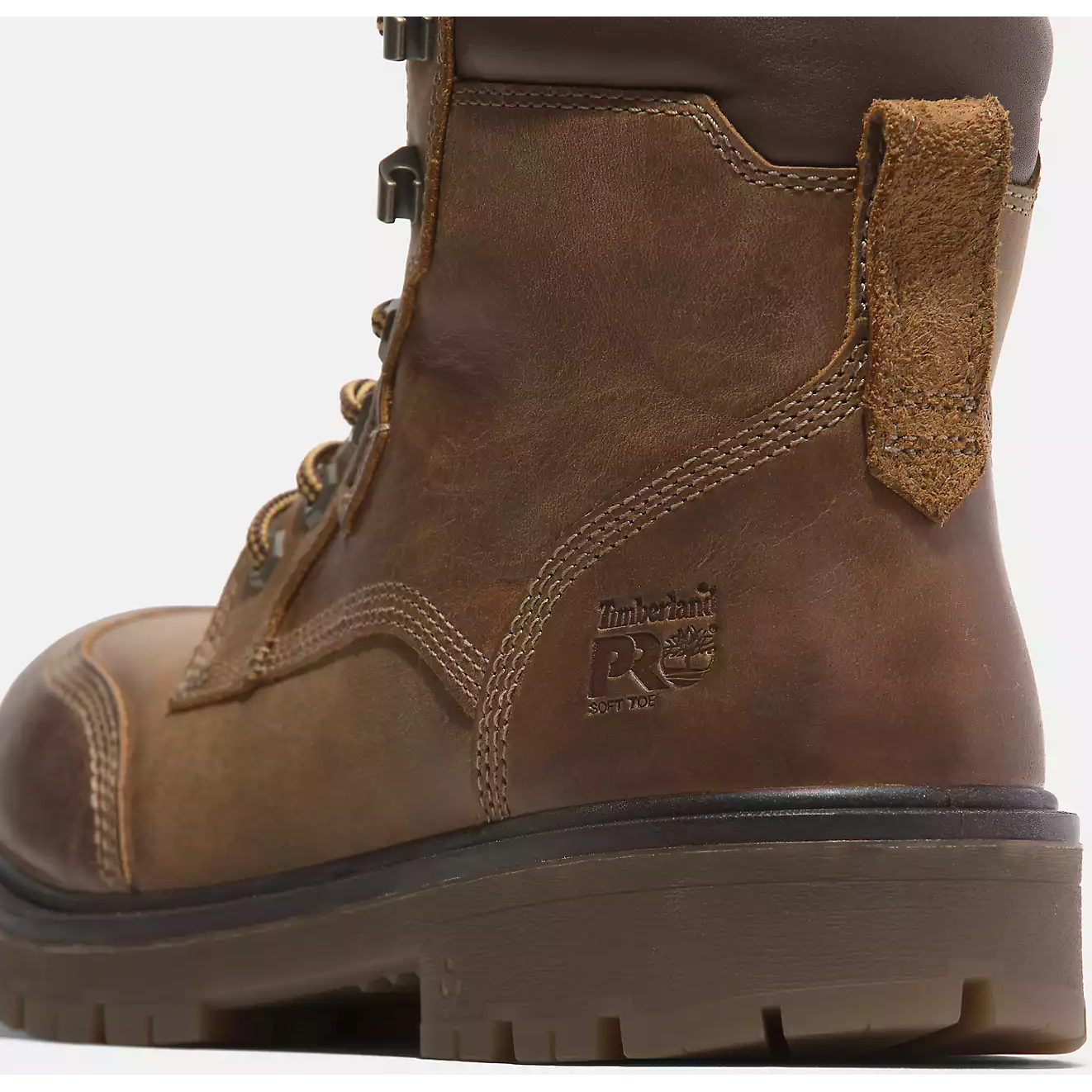 Timberland Pro Men's Whitman 6" Soft Toe WP Work Boot -Brown- TB0A678KEM4 - Image 6