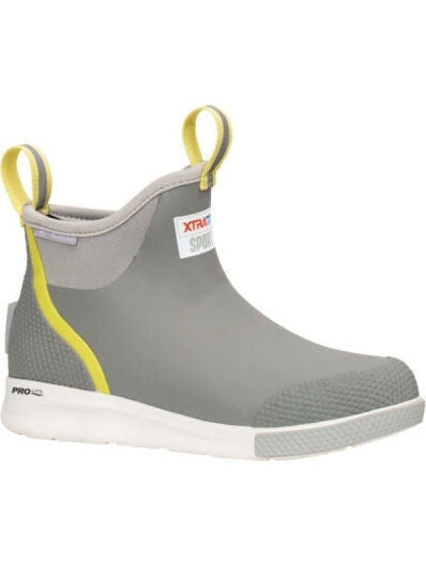Xtratuf Women's Ankle 6" WP Slip Resist Deck Sport Boot -Grey- ADSW108