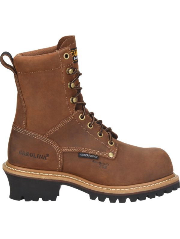 Carolina Women's Elm 8" Comp Toe WP Slip Resist Work Boot -Brown- CA1435